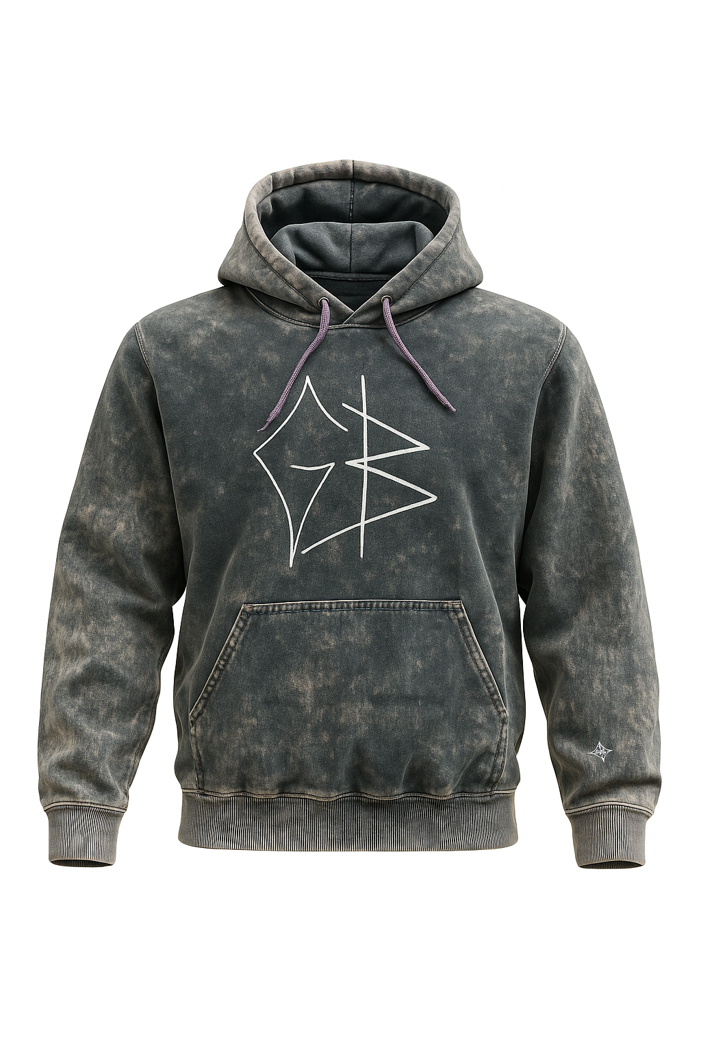 Hoodie GB Acid Wash Verde