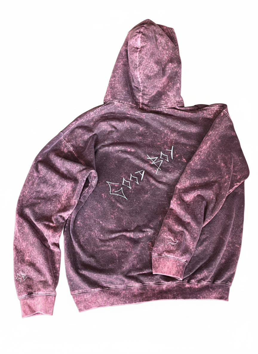 Hoodie GB Acid Wash Morado
