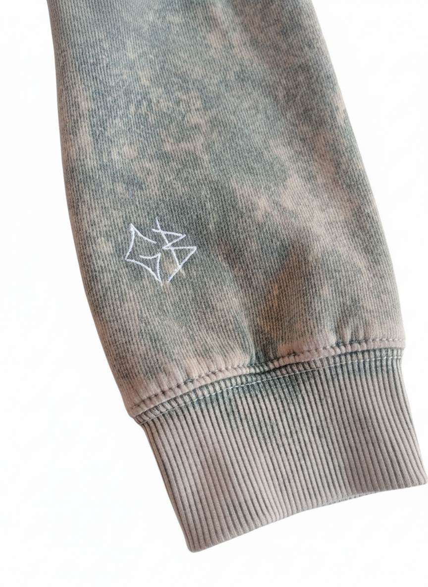 Hoodie GB Acid Wash Verde