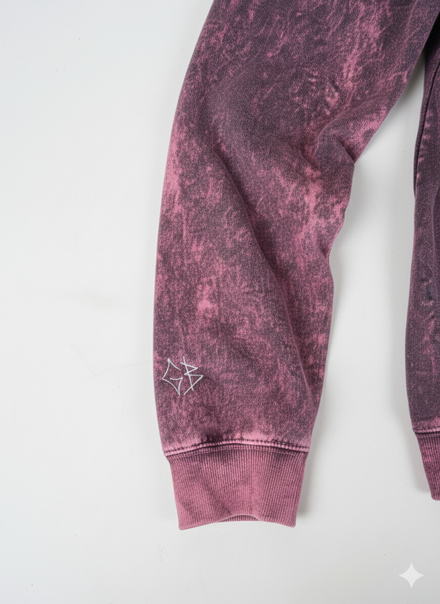 Hoodie GB Acid Wash Morado