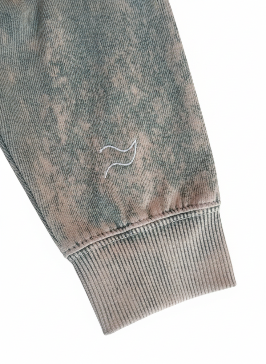 Hoodie GB Acid Wash Verde